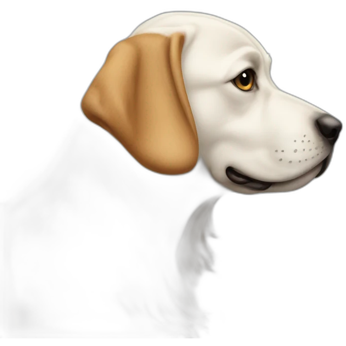 dolichocephalic dog in profile emoji