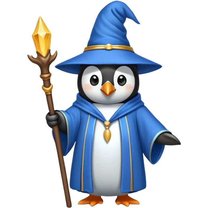 Penguin Wizard emoji