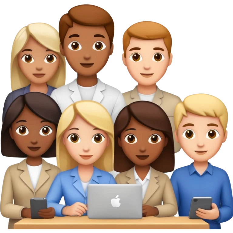 People working together on a project emoji
