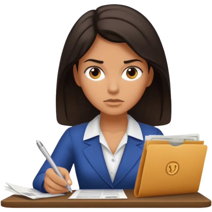 pago de cuentas, mujer emoji