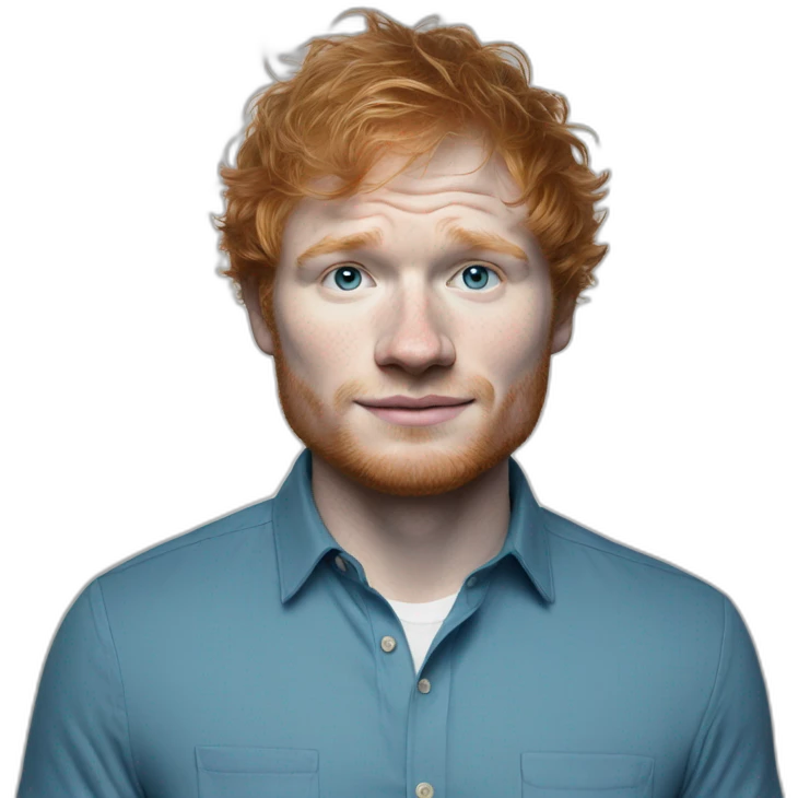 ed sheeran in blue shirt emoji