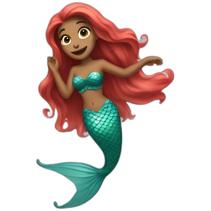 a mermaid who dancing emoji