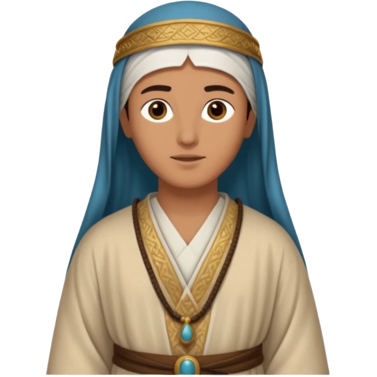 fullbody Jerusalem innkeeper in 1st-century Middle Eastern attire, robe, no head covering or hijab, no religious symbols emoji