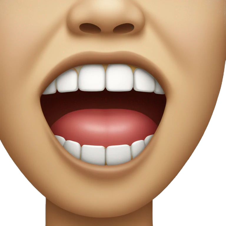 Funny emoji biting lip emoji