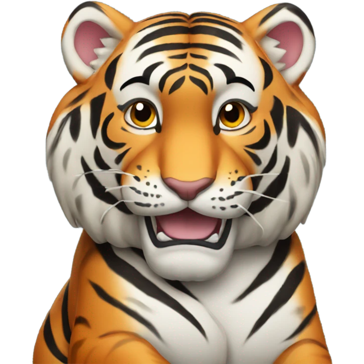 Bengal tiger praying  emoji