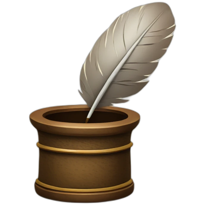 quill and inkwell emoji