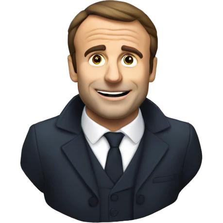 Macron qui boit du coca emoji