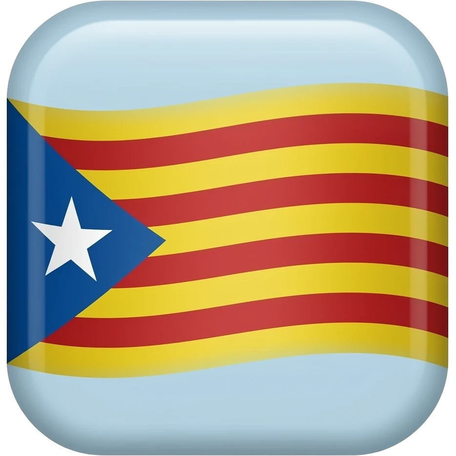 senyera catalunya no fondo azul emoji