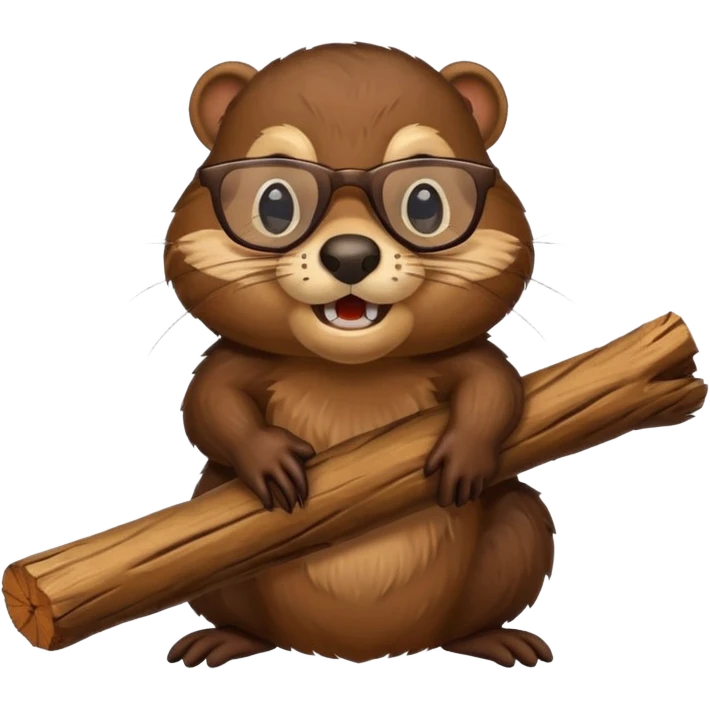 spectacled beaver emoji
