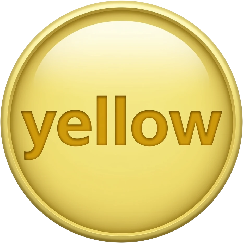 The word "yellow" in the color "yellow" emoji