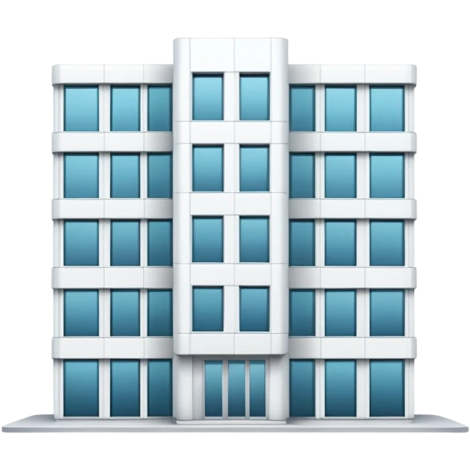 apartment building white emoji