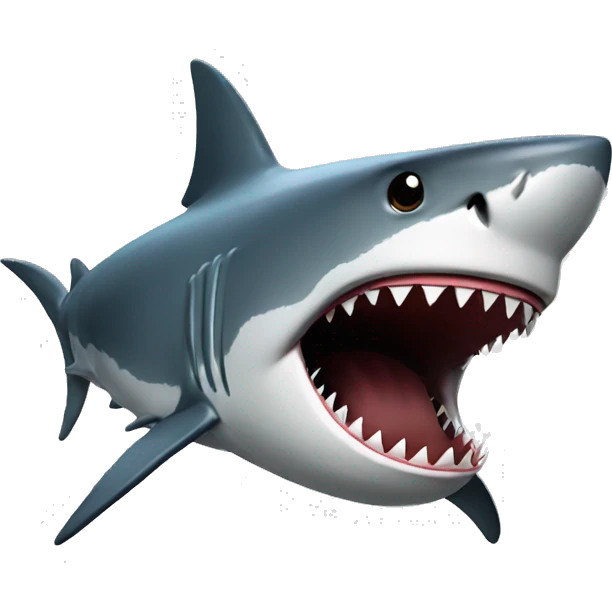 the shark is waiting
 emoji