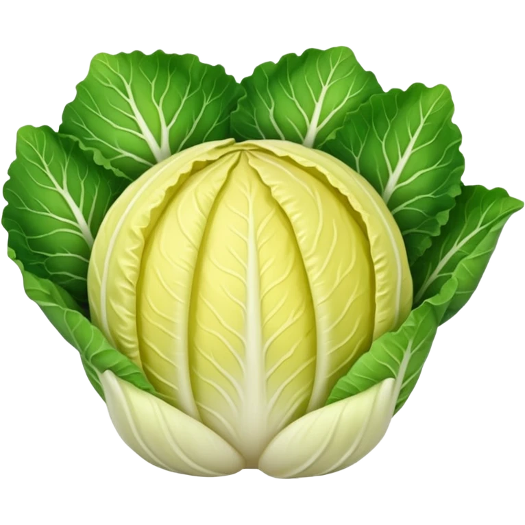whole yellowish baby Chinese cabbage emoji