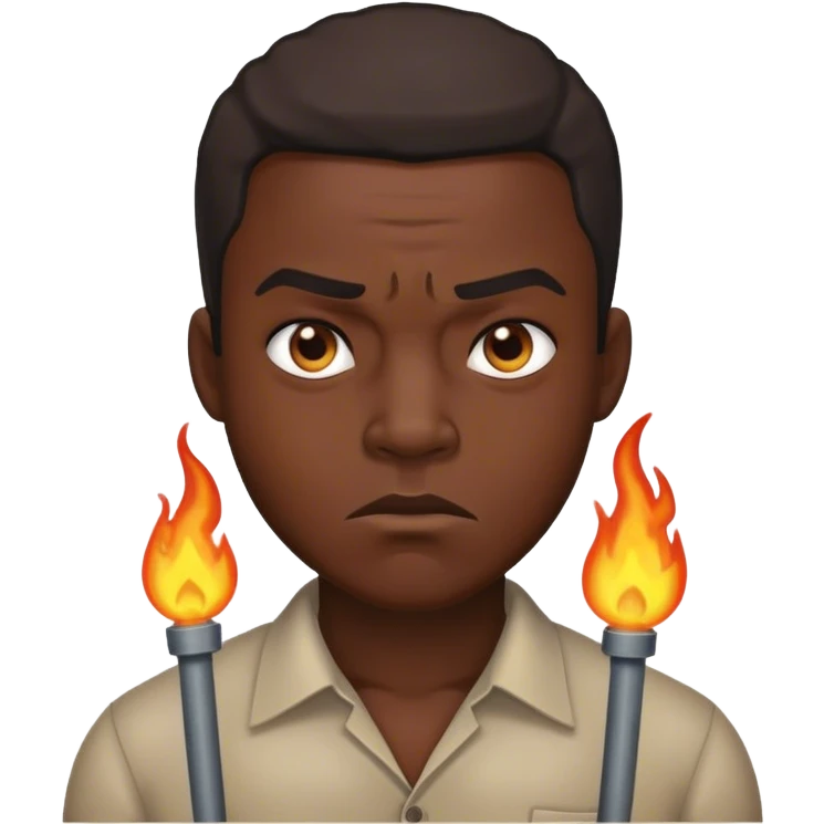 Black guy gaslighting  emoji