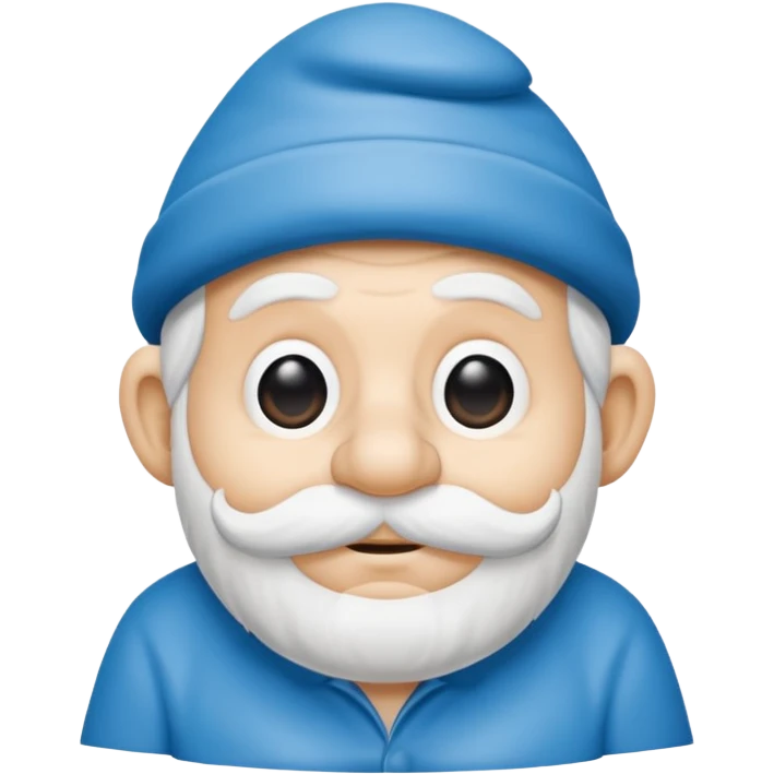 grandfather smurf  emoji