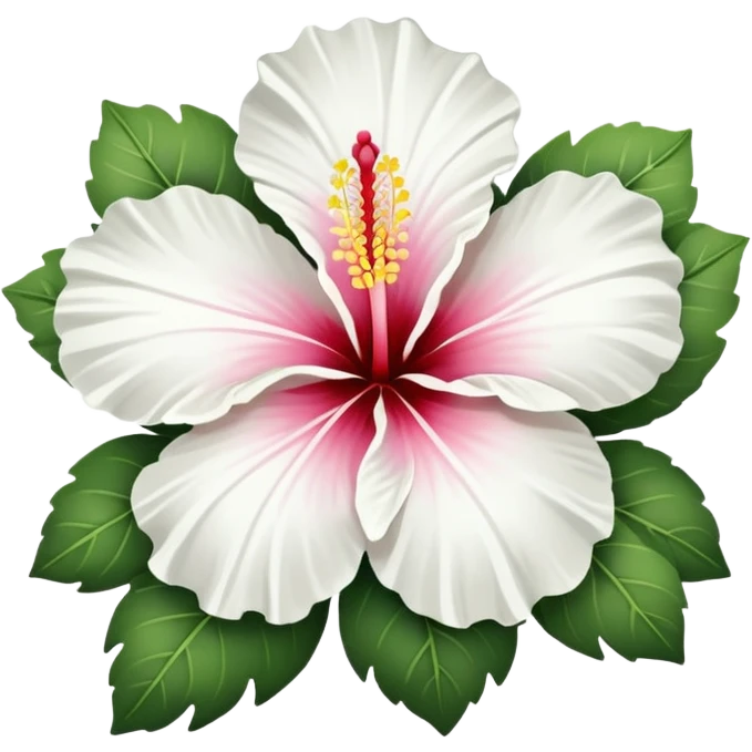 An white hibiscus emoji to copy and paste emoji