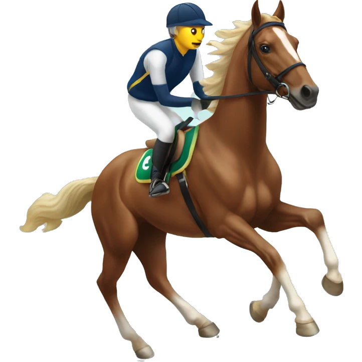Horse cross country emoji