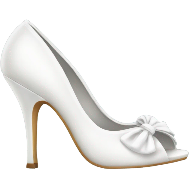 white fancy heels  emoji