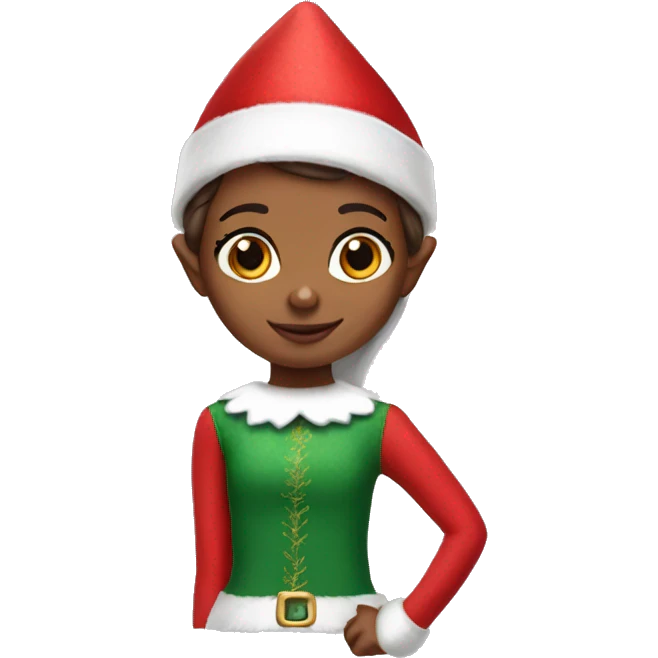 girl Elf on the shelf emoji