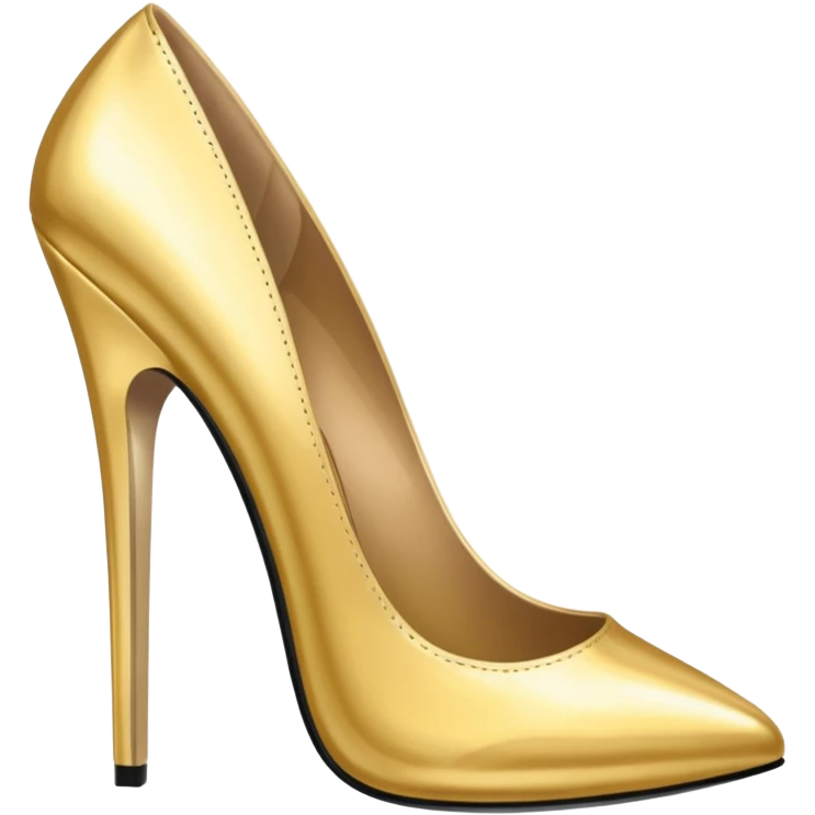 Gold party heels emoji