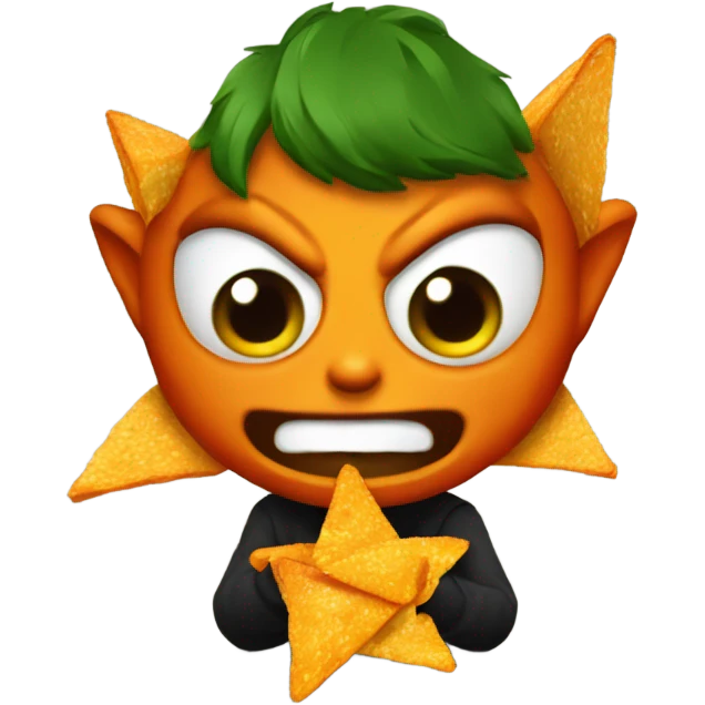 imp eating doritos emoji
