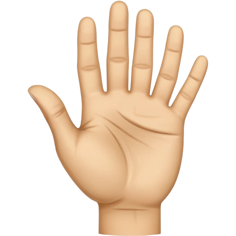 a human right hand emoji giving the "Scram" (Get out of here!) sign with palm facing the viewer, fingers clenched touching the palm, and the thumb extended out to the right side. This emoji can also be used to signify thumbing a ride (hitchhiking). emoji