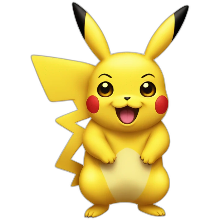 pikachu but his insides are outside his body emoji