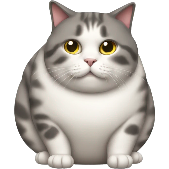 obese cat emoji