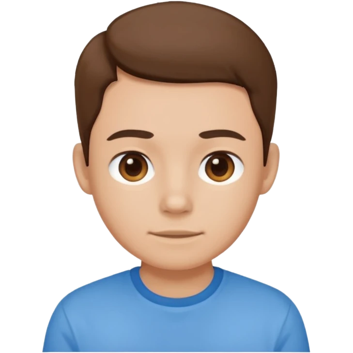 Blue shirt cute no one on it emoji