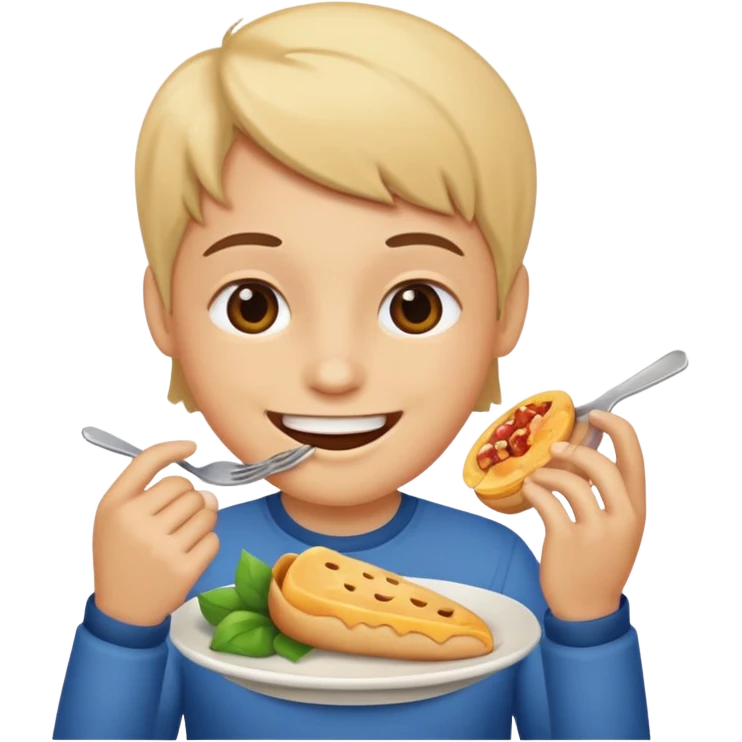 misión comiendo  emoji