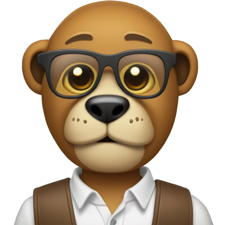 Oso con lentes  emoji