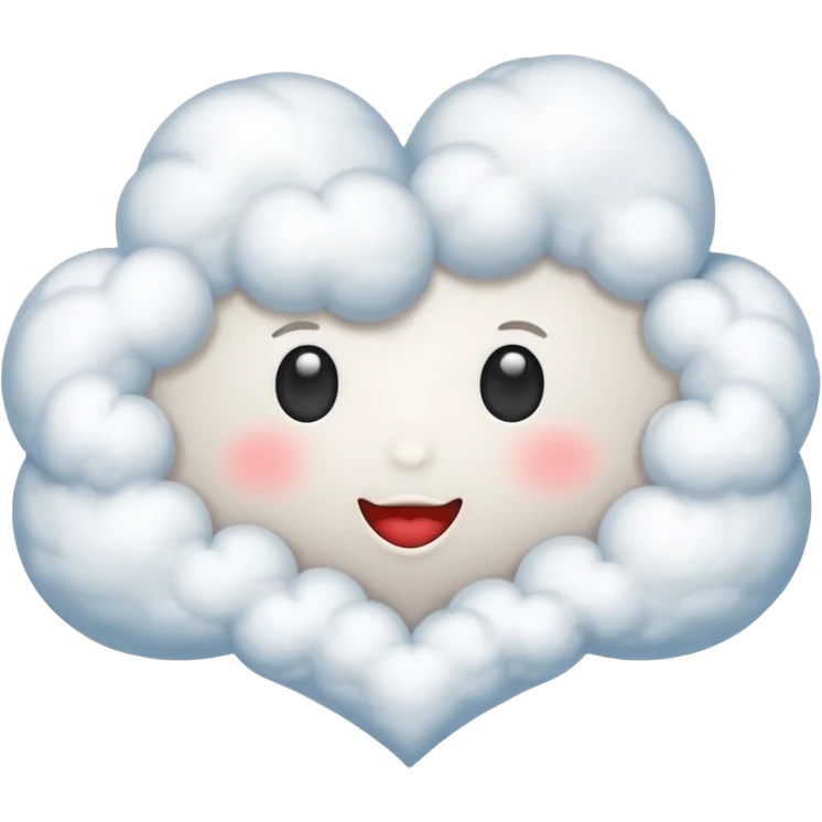 heart shaped cloud emoji