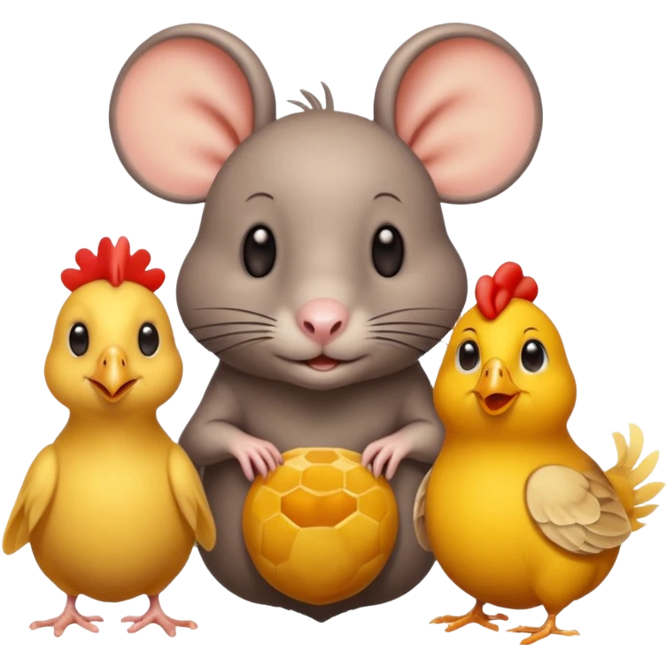 Rato Abelha Galinha emoji