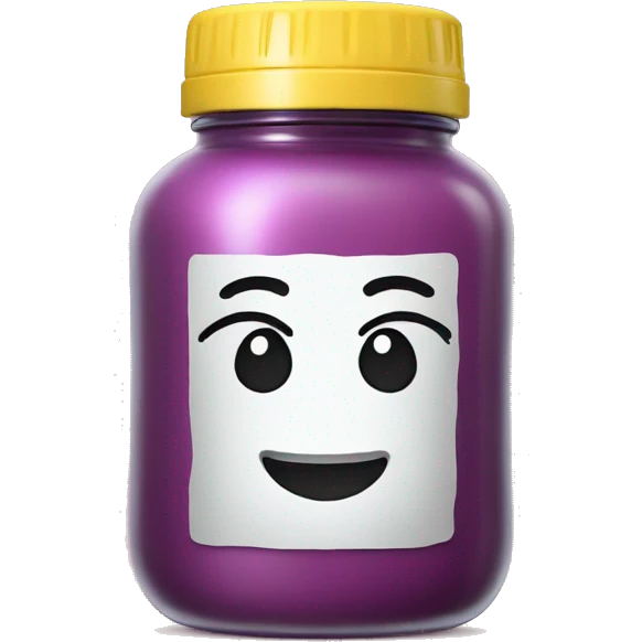 create an emoji in the form of a jar of styling product with the inscription cool emoji