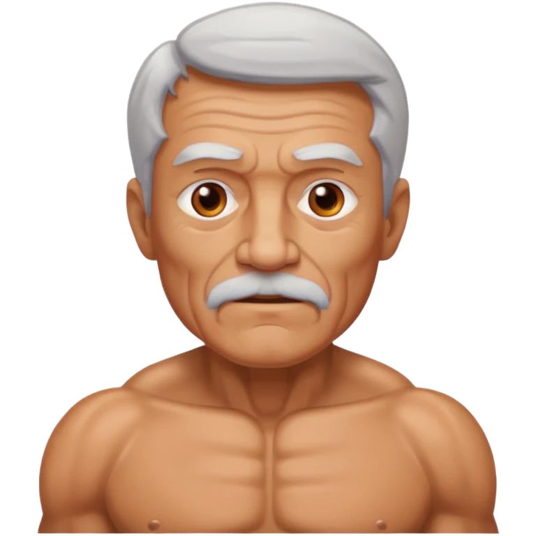 Old man with muscles emoji