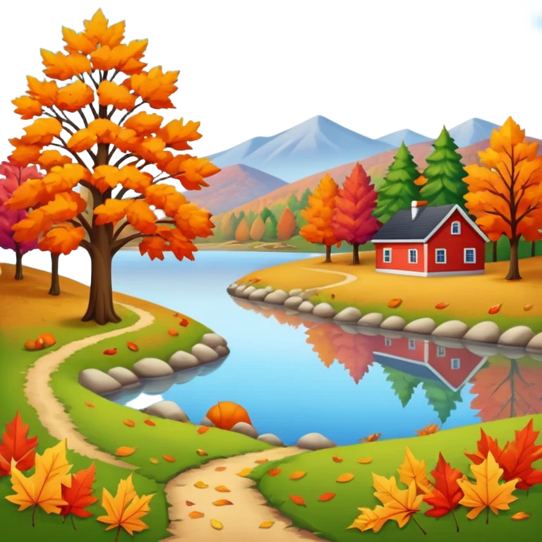fall landscape emoji