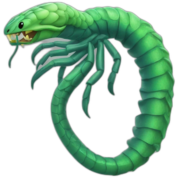 Sirène serpent scorpion araignée emoji