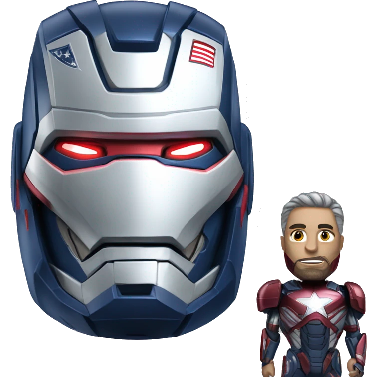War machine with the iron patriot  emoji