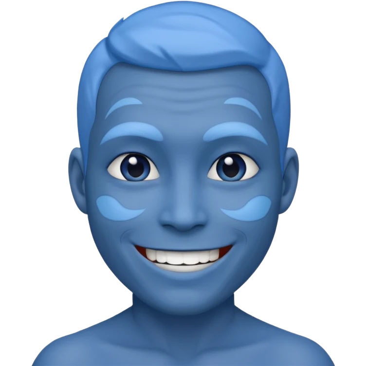 Blue Face  emoji