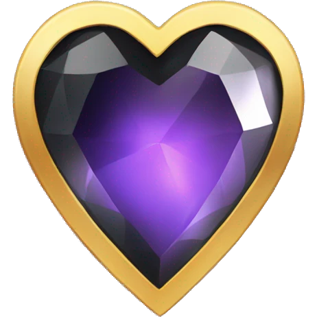 Black gem heart emoji
