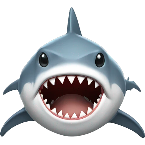 Shark with hoodie emoji