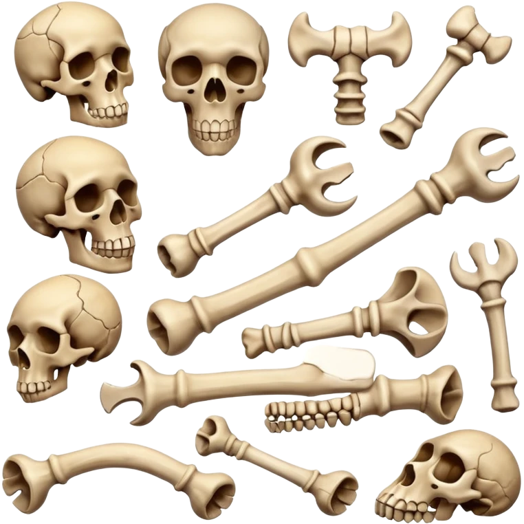 types of bones emoji
