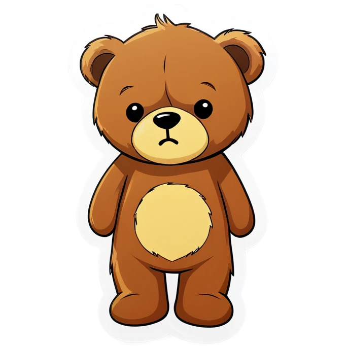 sad teddy bear emoji