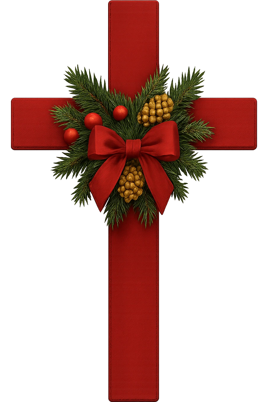 red christmas cross, remove background emoji