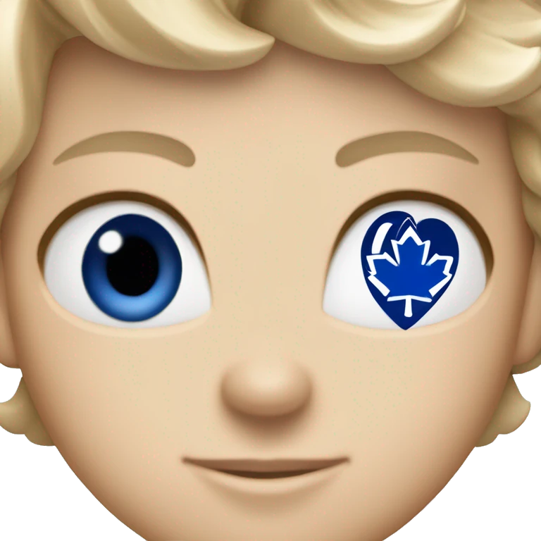Diamond-heart with the Toronto Maple Leafs logo in the center of the heart. emoji