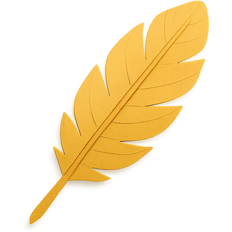 fluffy golden feather emoji