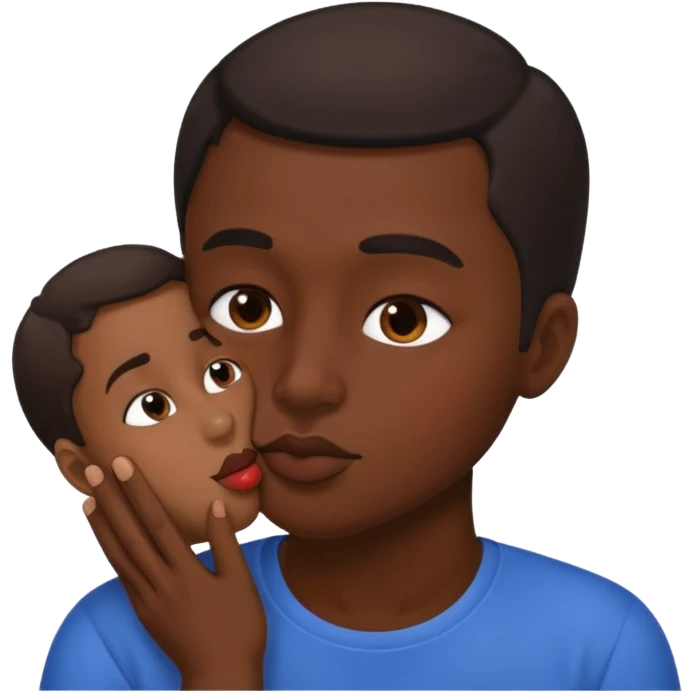 Can u make a🧑🏽‍🦲with a kissing face  emoji