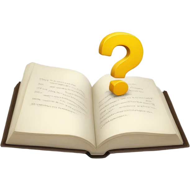 book with questionmark emoji