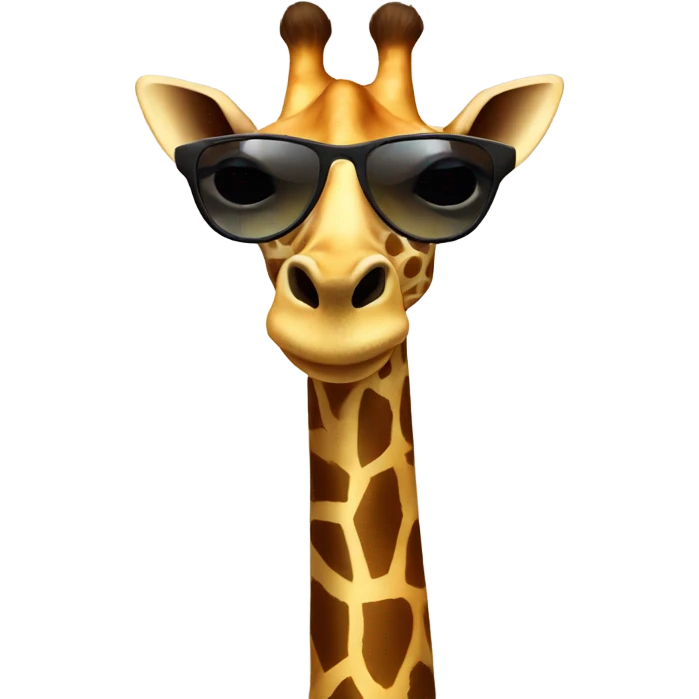 Giraffe with sunglasses  emoji