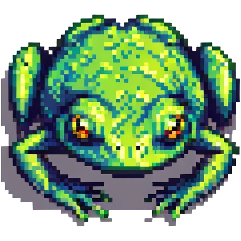 tired frog, exhausted frog emoji